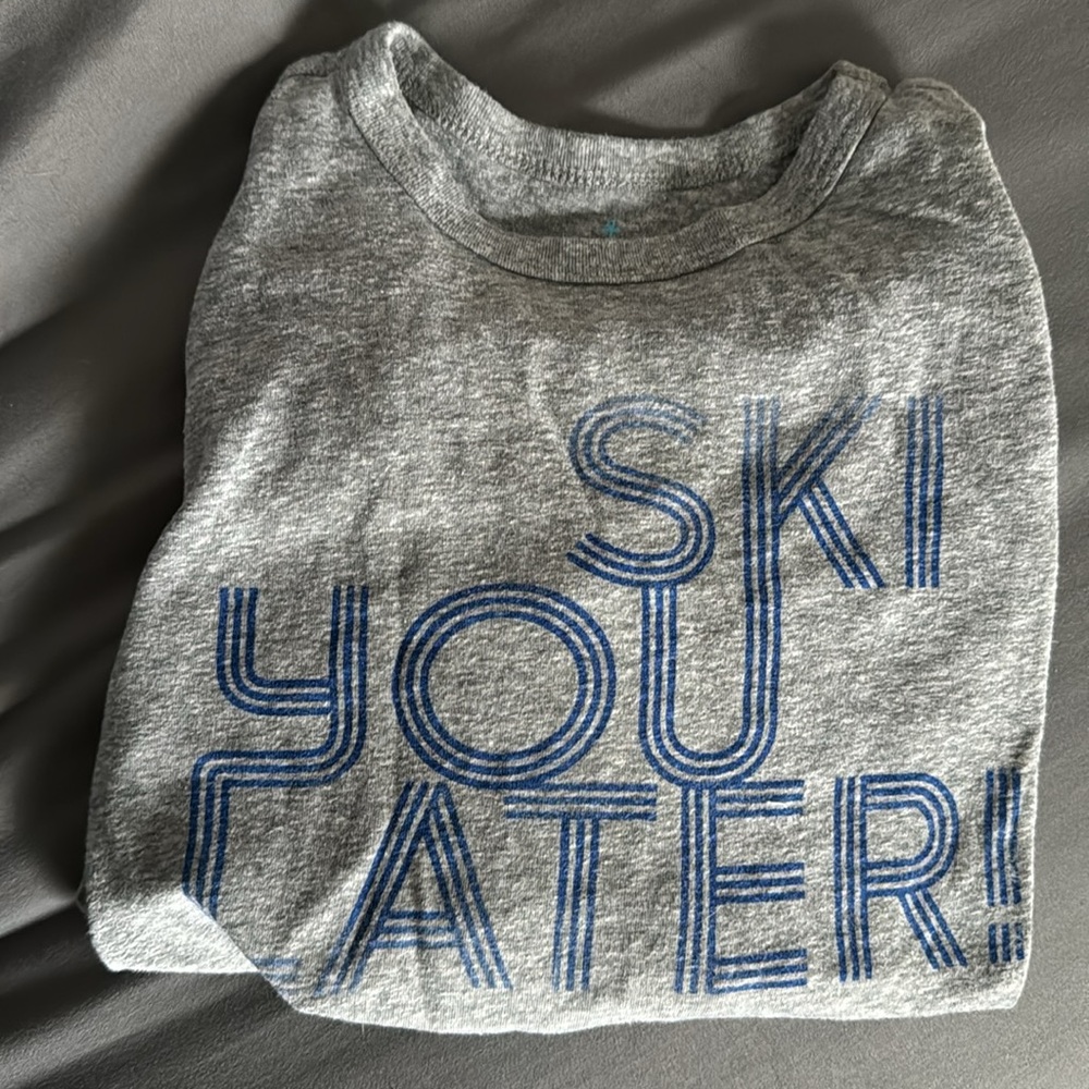 Crewcuts size xs “Ski You Later” long sleeve shirt.
